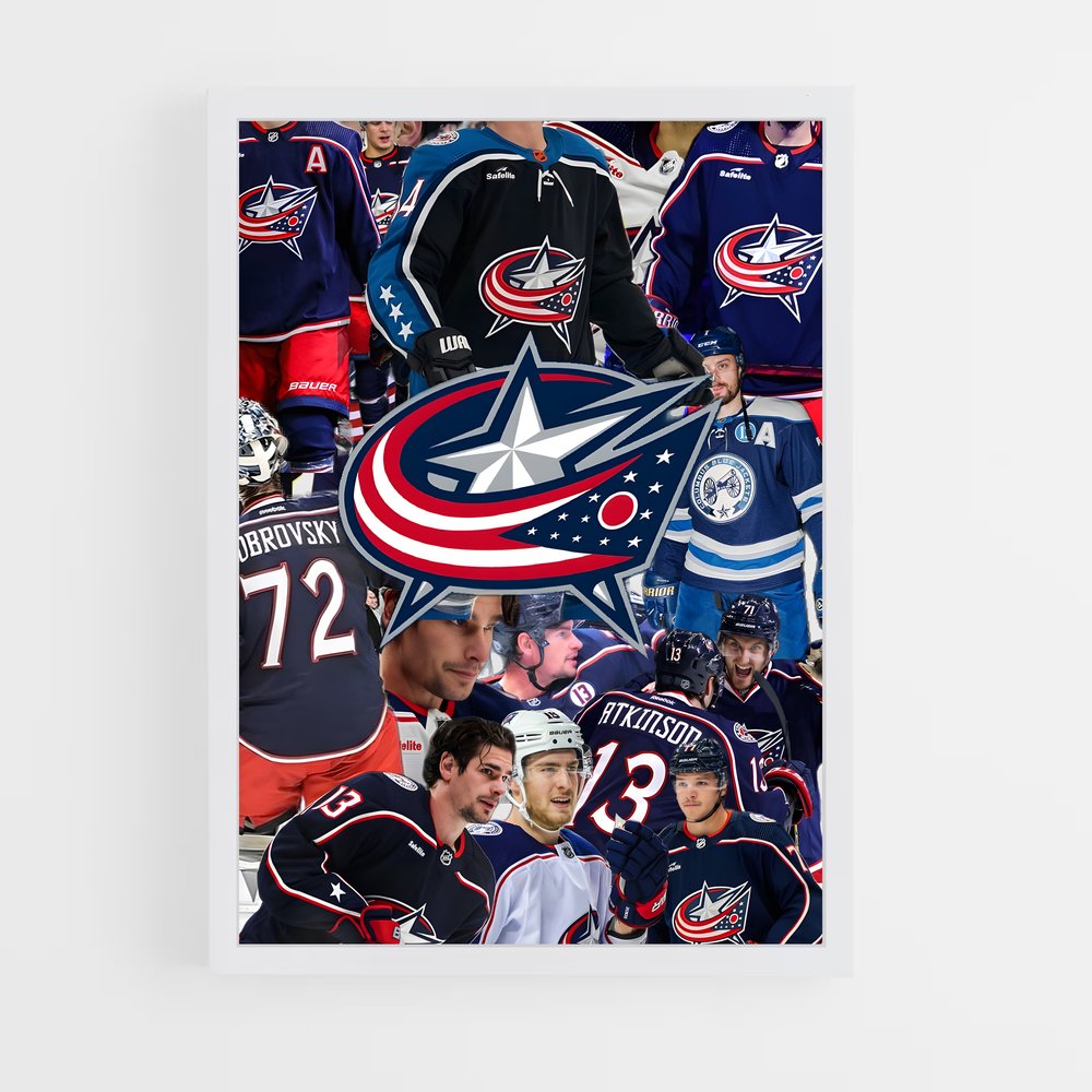 Poster Les Étoiles de Columbus – affiche Hockey sur glace (vue 3)